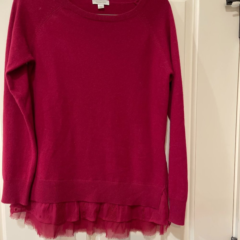 Garnet Hill red sweater